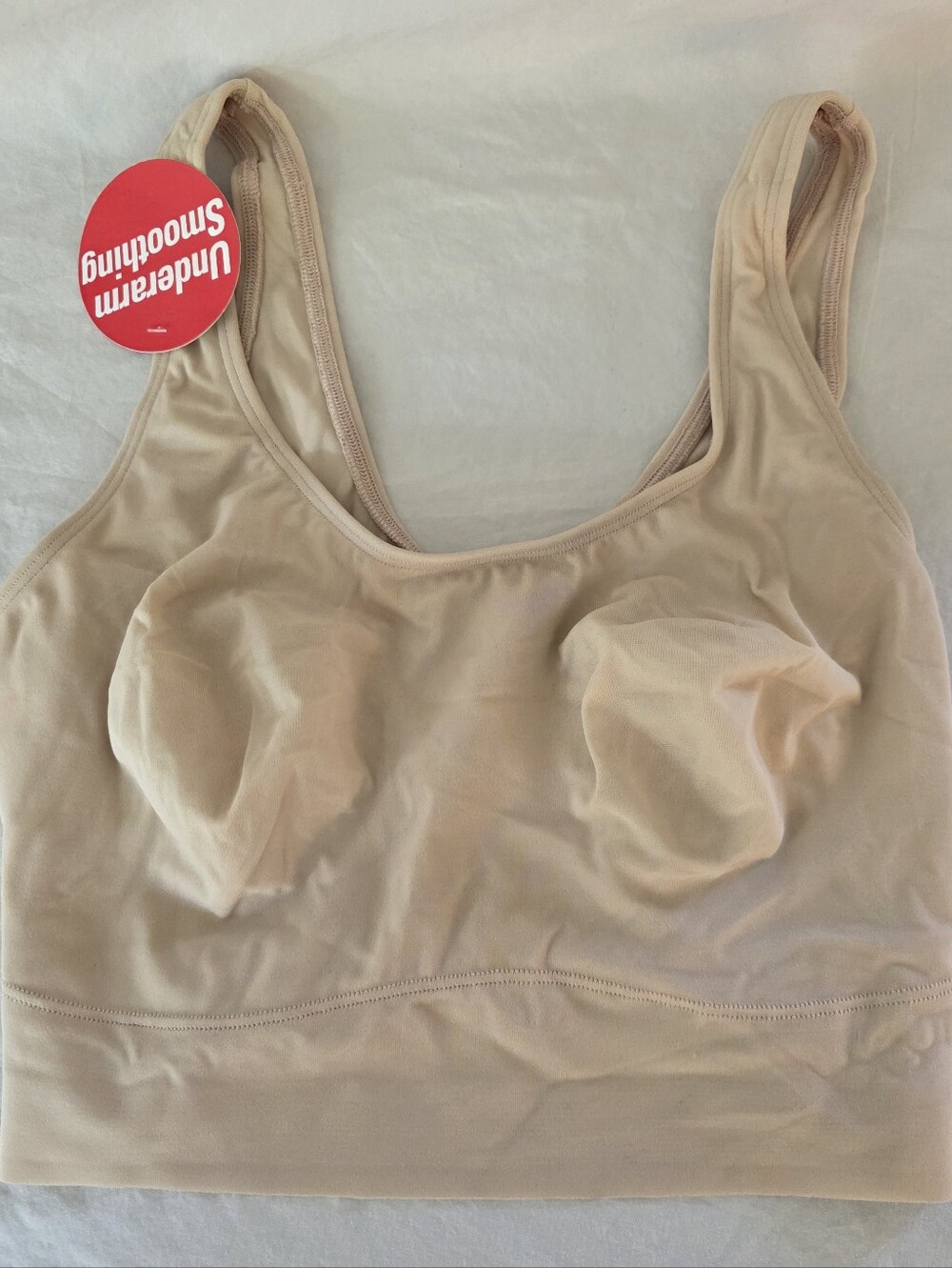 Cupid Beige Bra Underarm Smoothing Size Large